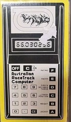 New Rare Vintage Australian Racetrack Computer Calculator in Box With Manual
