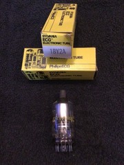 Pair (2) Vintage Sylvania 1BY2A Electronic Vacuum Tubes NOS New Old Stock