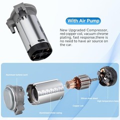 Air Horns for Truck Super Loud Train Horn Kit Silvery（Integrated Trumpet Horn）