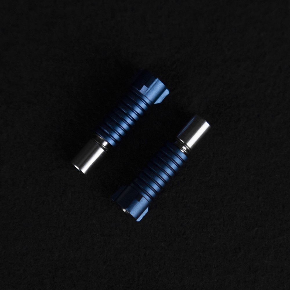 2X OTARI PIONEER Universal Trident Screw Blue Sleeves Screw Diameter 3.0mm
