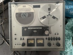Akai GX-230D Tape Recorder Deck with original cover and Woodstock 2 reel working