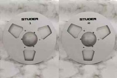 One Pair silver Aluminum STUDER 10.5 » tape reel for A80 A810 A820 tape recorder