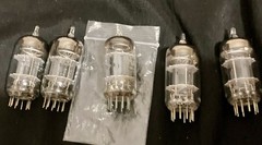 5 Vintage GE 5-Star Tubes (1) 5751 (4) 6201/12AX7 & 12AT7-WA matched pairs
