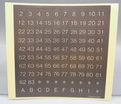 General Electric VHS VCR Numeric Decals