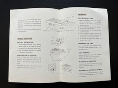 Hitachi Model TPQ-201 Transistor Cassette Tape Player Owner Manual Instructions
