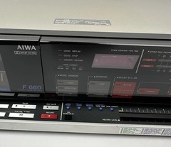 Vintage Aiwa AD-F660 3-Head Stereo Cassette Deck Recorder Player PARTS/REPAIR