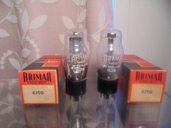 BRIMAR 6J5G L63 NOS PAIR OF BRITISH NEW OLD STOCK IN BOX TESTED VINTAGE VALVES