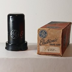 Vintage NOS NIB GE 6SS7 Amplifier Guitar Radio Audio Metal Vacuum Tube