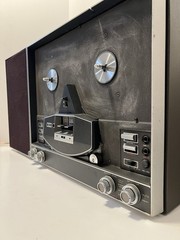 1968 Ampex Model 1461 Reel To Reel Tape Deck *With Speakers*