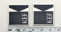 KEF Speaker Badge Custom Aluminum Pair