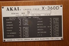 AKAI Cross-Field X-360D in Wooden Case
