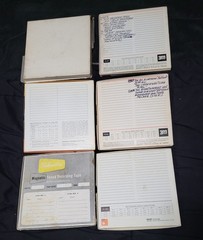 Lot of 16 Vintage Used 7&Prime; Reel to Reel Tapes Sony Scotch Basf etc. #216