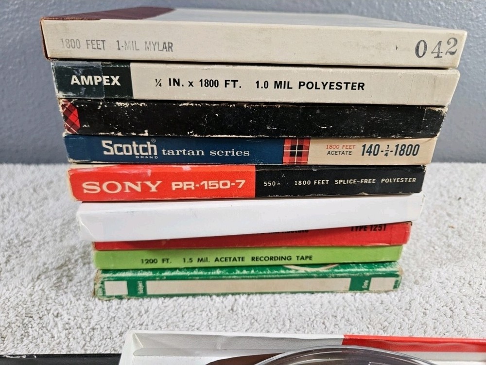 12 used Generic 7&Prime; Reel-To-Reel Tape LOT Please Read! Limited Buy now