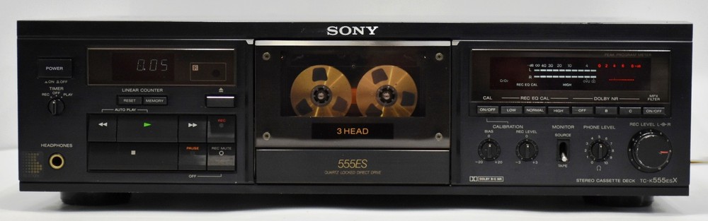 SONY TC-K555ESX 3-Head Dual Capstan CASSETTE DECK