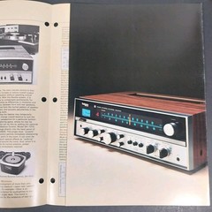 Vintage 1973 Technics SA-5400X Receiver Original Sales Brochure Fold-Out Rare