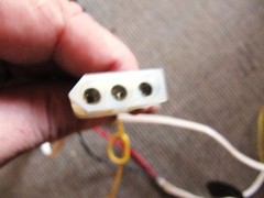 Magnavox Collaro TURNTABLE 4&prime; Power Cord 3-pin MOLEX not Amp Lok Plug CONNECTOR