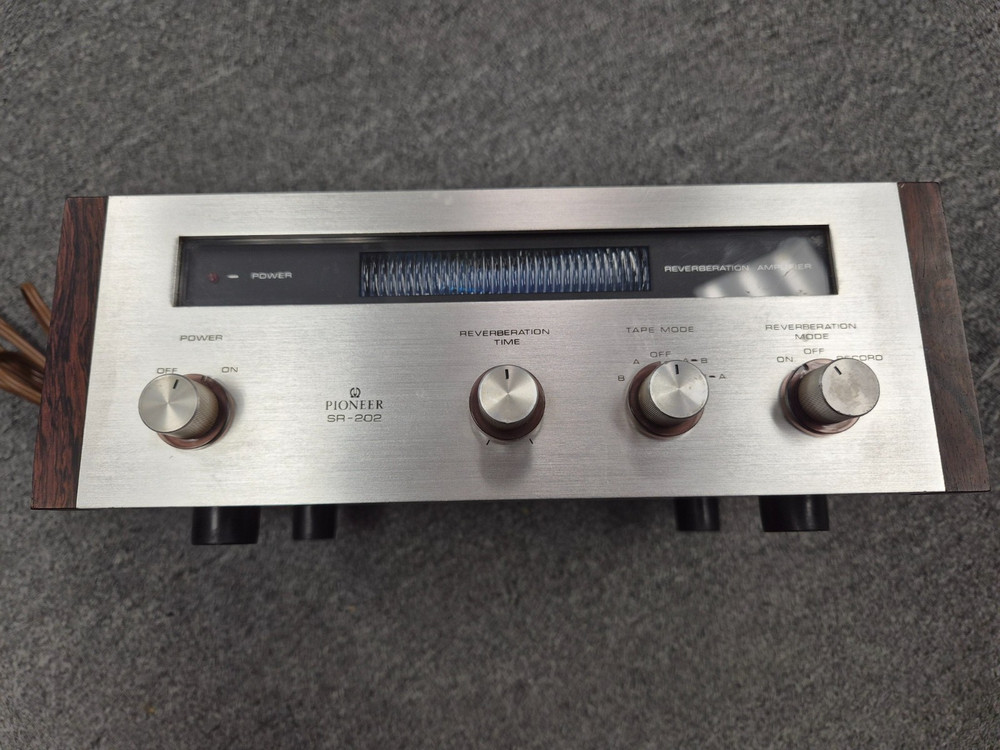 Vintage Pioneer SR-202W Reverberation Amplifier Stereo Reverb Amp Tested Working