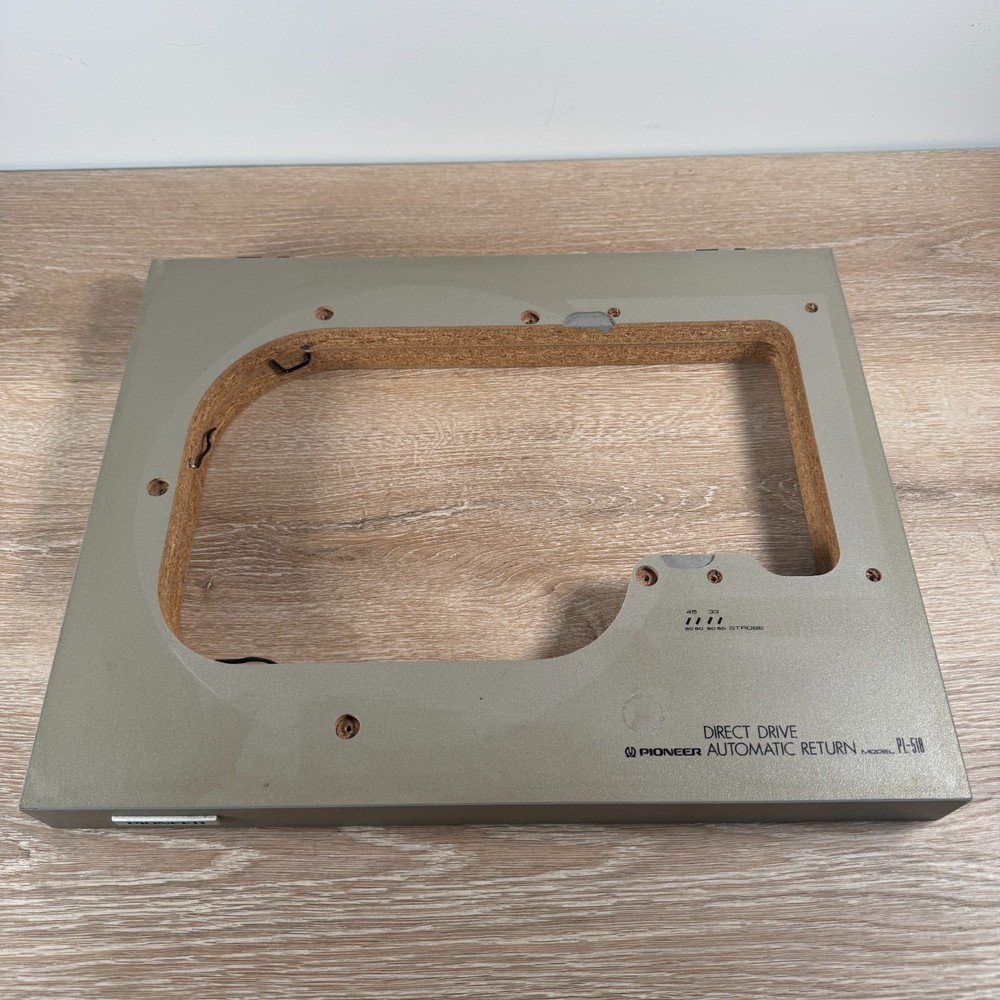 Pioneer PL-518 Turntable Plinth w/ Lower Hinge Brackets Part Out