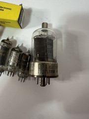 Lot of 5 Vintage Vacuum Tubes RCA 6146B GE Sylvania Mixed Radio TV Untested