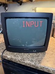 Vintage Sharp 13&Prime; Retro Gaming Color CRT TV 13N-M100B w/ Front AV | TESTED
