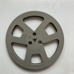 Vintage 7-Inch Take-Up Tape Reel Empty reel-to-reel Gray Plastic