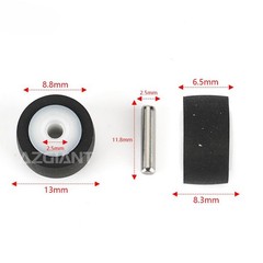 9PCS 13×8.3X6.5×2.5mm For SONY TC-WR565/WR535 Pinch Roller with Metal Axle