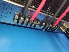 Vintage McIntosh Speaker adapter — Female Banana Connector to Spade Terminal