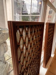 Lattice Grill From Pioneer CS-77A Speaker Vtg. (2 Covers Only) Replacement Part