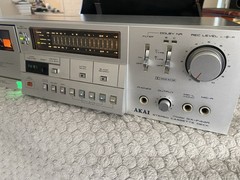 Akai GX-F44R Bi-Directional cassette Deck. Works Grate