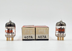 407A Match Balance Pair Gold Pin RCA New (New Old Stock) Guaranteed Tested Tube