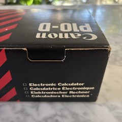 Canon P10-D Electronic Calculator Orignal Box Paper Roll Instructions TESTED