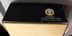 Vintage Pioneer SE-30 wired headphones 1/4&Prime; jack white/black Japan