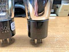 Matched Pair 45 Tubes RCA & Tung-Sol Tested 25/26mA @250V SET Audio