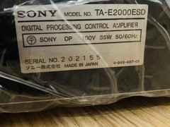 Sony ES TA-E2000ESD Digital Equalizer Sound Processor Pre Amplifier & Remote