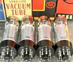 NOS QUAD Rohre RFT (Germany) EL34 Tubes Test Results: G1 Bias/Gm/GL/IKP/VG2