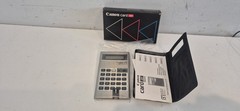 Vintage Canon Card LC-4T Clock Calculator With Manual Case Nos New