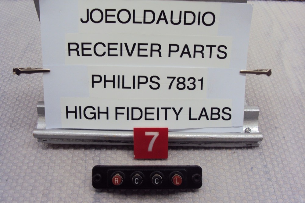 Philips 7831 Receiver Speaker Terminal Output Panel With Mounting Screws Tested