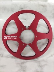 2X Standard 10.5&Prime; PIONEER Red 1/4&Prime; Empty Tape Reels For R2R Tape Recorders