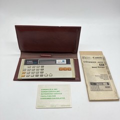 Canon Checkbook Money Manager Calculator – Vintage Financial Organizer