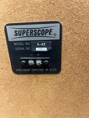 Superscope Wood S-28 Speakers