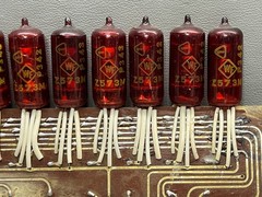 Lot of 12 Z573M WF RFT German Numerical Indicator Nixie Clock Tubes