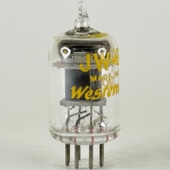 (1) Tested 1950 Western Electric JW 6AK5 Tube Code 013 Black Plates Pentode