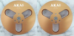 One Pair 7 » Akai Tape Reel Black Aluminum Reel to Reel Empty Take up Reel