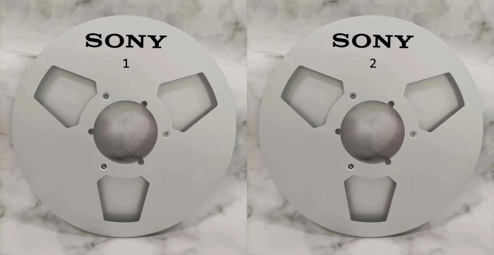 One Pair 10.5 » silvery Sony Tape reel High Quality Aluminum Take Up Reel