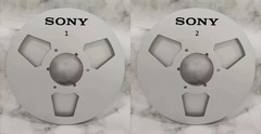 One Pair 10.5 » silvery Sony Tape reel High Quality Aluminum Take Up Reel