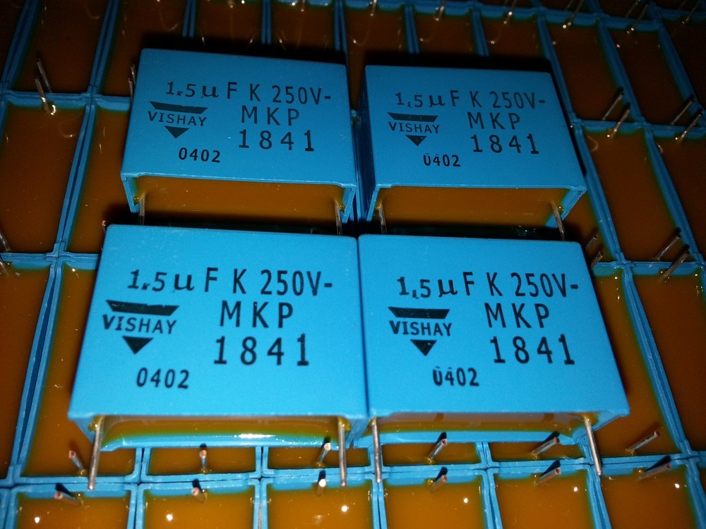 4x NEW VISHAY MKP1841 1.5UF 250V 27,5mm HI-END TUBE AMP CAPS FOR AUDIO !