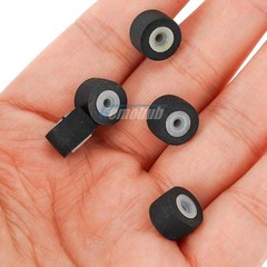 5PCS 10.5×7.2x2mm Tape Recorder Pinch Roller Wheel Rubber Pressure Belt Pulleys