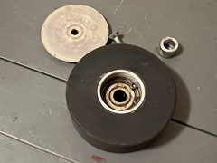 Ampex AG440 series 1/4” tape machine rubber pinch roller + cap and bearing 440C