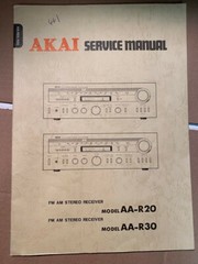AKAI AA-R20 AA-R30 AAR20 AAR30 Service Manual **ORIGINAL**