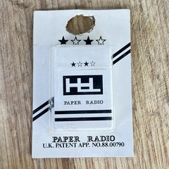 VINTAGE SOUVENIR PAPER RADIO HLL CIGARETTE PACK BOX NOS NIB